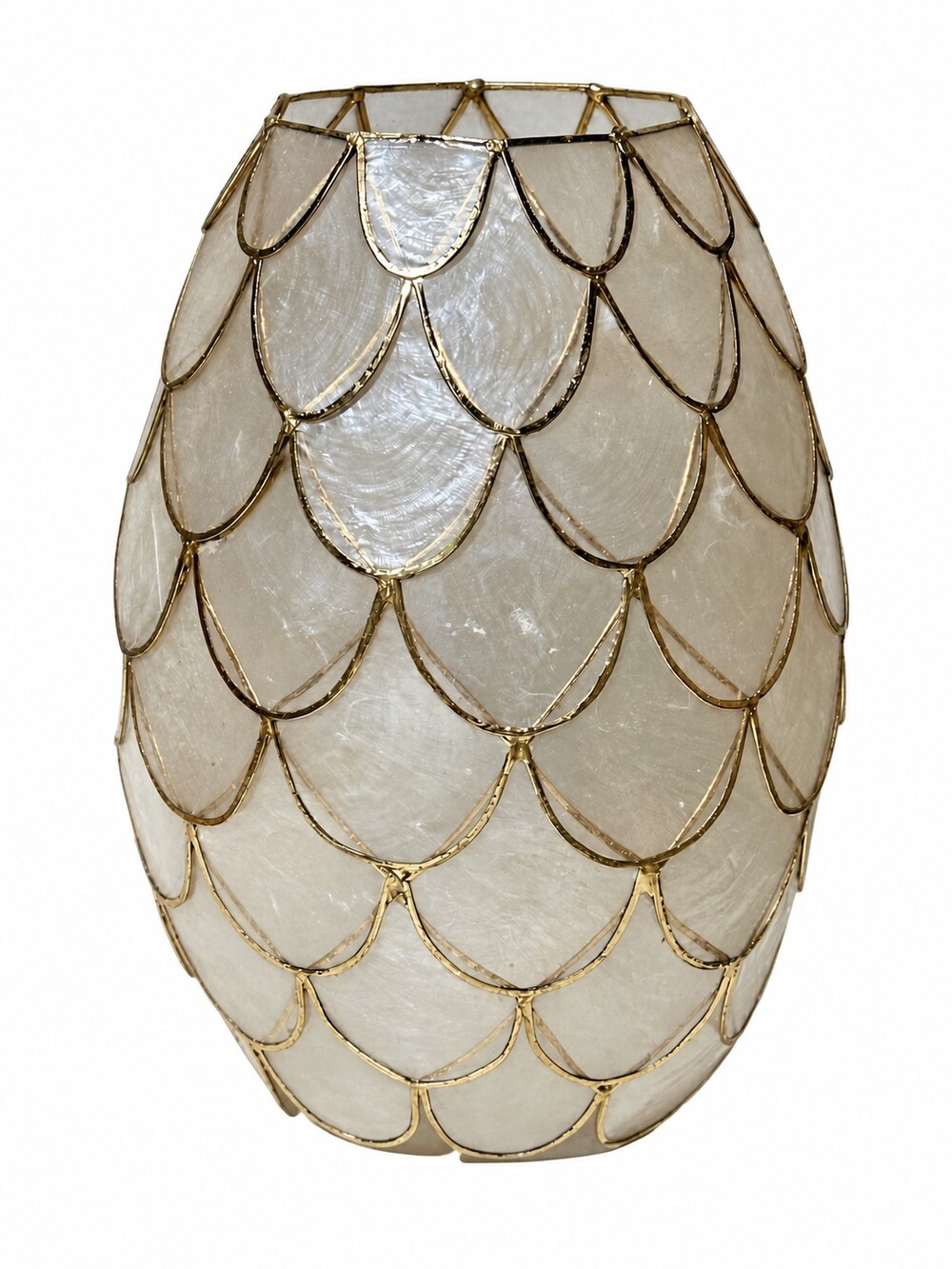 Phillipa Capiz Art Nouvoe Style Capiz Shell Lamp Shade